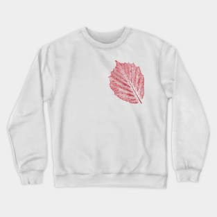 Hazelnut Leaf Imprint Crewneck Sweatshirt